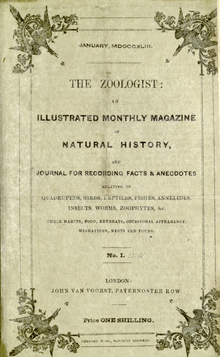 The Zoologist, 1st series, vol 1 CoverJanuary.png