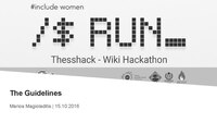 Thesshack guidelines - Wiki Hackathon 2016