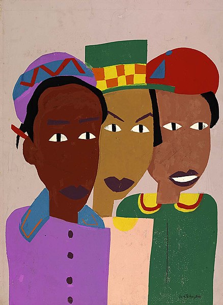 File:Three Friends, by William H. Johnson.jpg