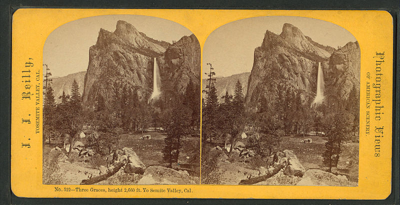 File:Three Graces, height 2,660 ft. Yo Semite Valley, Cal, by Reilly, John James, 1839-1894.jpg