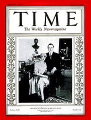 Märtha and Olav on the cover of Time on the occasion of their wedding