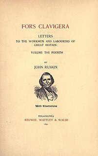 <i>Fors Clavigera</i> Pamphlet by John Ruskin