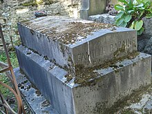 BAZAINE ailesinin mezarı, Georgina HAYTER ve Henri HAYTER, Montmartre mezarlığı.