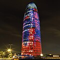 Torre Agbar, Barcelona, miz Gwengolo 2005, tisavour : Jean Nouvel