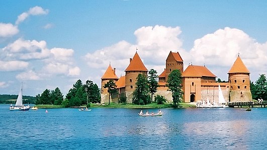 Het gereconstrueerde kasteel van Trakai