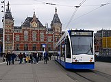 Trem di stasiun Amsterdam Centraal
