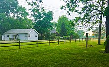 Trebein, Ohio as seen from William Maxwell Rest Area on Creekside Trail, May 2018 Trebein, Ohio.jpg