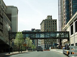 Pedestrian bridge connecting Trump Plaza to New Roc City TrumpPlazaBridge.JPG