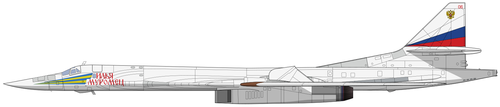 Рисунок ту 160 карандашом