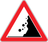 Falling rocks or debris