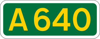 <span class="mw-page-title-main">A640 road</span> Road in England