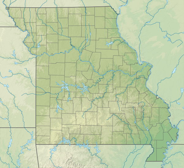 USA Missouri relief location map.svg
