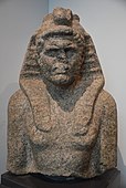 Caracalla (domnia între 198 și 217) reprezentat cu un faraon (Muzeul Național din Alexandria, Egipt)