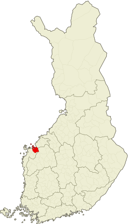 Vörå kommunes beliggenhed