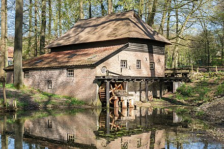 Dutch paper mill from 1654 in the Arnhem open-air museum