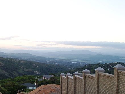 Panoramic view from a hilltop of Mbombela