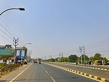 Bus Rapid Transit System road in Vijayawada Vijayawada BRTS road.jpg