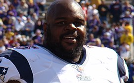 Vince Wilfork vuonna 2014.