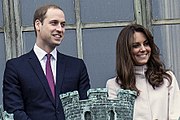 The Duke and Duchess of Cambridge (now Prince and Princess of Wales) visit the city of Cambridge for the first time since receiving their titles. (29 November 2012)