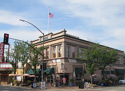 The Votaw Building is a landmark of Downtown Morgan Hill