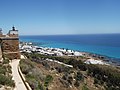 Vue sur la mer Méditerranée.