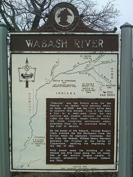 File:Wabash River historical marker.jpg