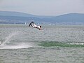 Compétition de wakeboard sur le lac de Neuchâtel