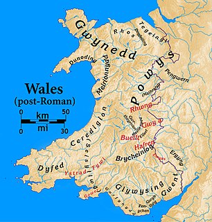 Dunoding was an early sub-kingdom within the Kingdom of Gwynedd in north-west Wales that existed between the 5th and 10th centuries. According to tradition, it was named after Dunod, a son of the founding father of Gwynedd - Cunedda Wledig - who drove the Irish settlers from the area in c.460. The territory existed as a subordinate realm within Gwynedd until the line of rulers descended from Dunod expired in c.925. Following the end of the House of Dunod, it was split into the cantrefi of Eifionydd and Ardudwy and fully incorporated into Gwynedd. After the defeat of the kingdom of Gwynedd in 1283 and its annexation to England, the two cantrefi became parts of the counties of Caernarfonshire and Meirionnydd respectively. It is now part of the modern county of Gwynedd within a devolved Wales.