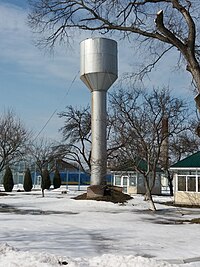 Water tower in Potoky, Kremenchuk Raion (NOK Erudyt).jpg