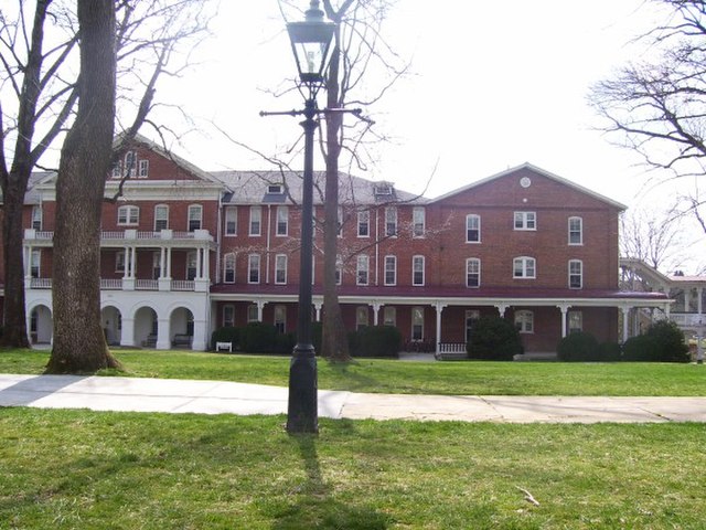 A view of West from the front quadrangle.