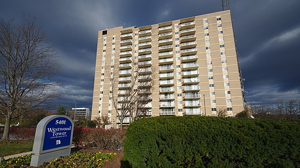 The Westwood Tower apartments, Bethesda, MD