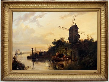 Paesaggio fluviale con mulino, 1836, Museum Boijmans Van Beuningen