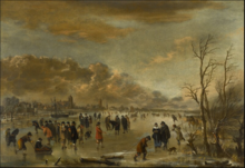 Winter landscape with figures skating and playing kolf on a frozen river.PNG