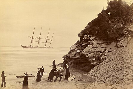 Wreck of the ship George Roper, Point Lonsdale (1883) by Fred Kruger