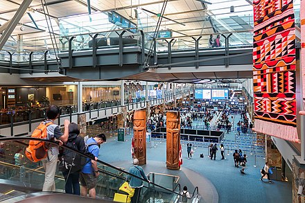 International arrival hall of Vancouver International Airport