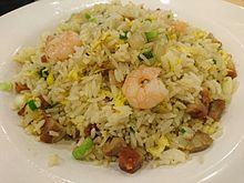 Yangzhou chaofan in Hong Kong, the most popular Chinese fried rice Yeung Chow Fried Rice in Hong Kong Fast Food Shop.JPG