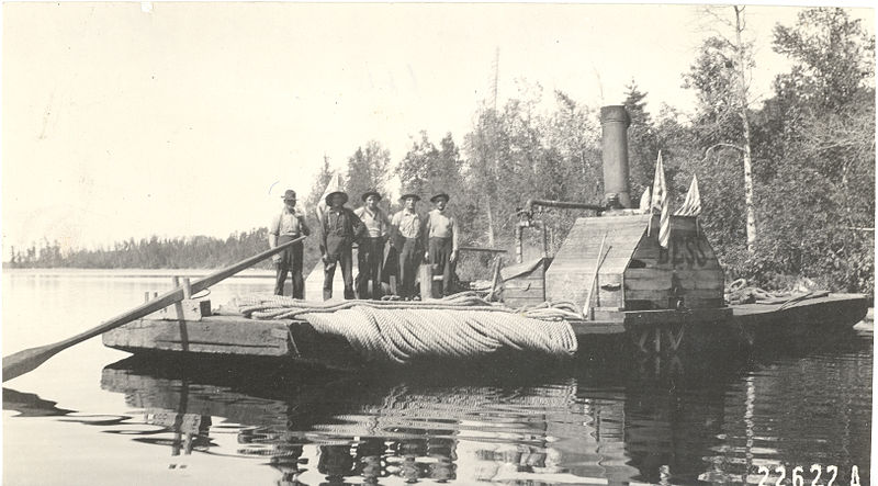 File:"Bull of the Woods" on Birch Lake. St. Croix Logging and Milling Company (5187332113).jpg