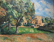 'Parktaki Ağaçlar' Paul Cézanne, 1886-7, Puşkin Müzesi, JPG