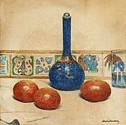 Nature morte au vase bleu (Still life with blue vase) by Henri Rachou