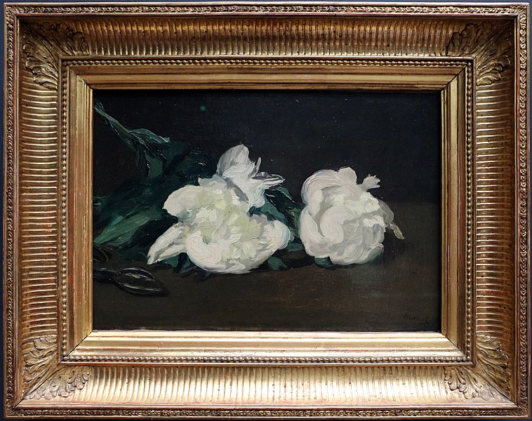 File:Édouard manet, ramo di peonie bianche e cesoie, 1864.JPG