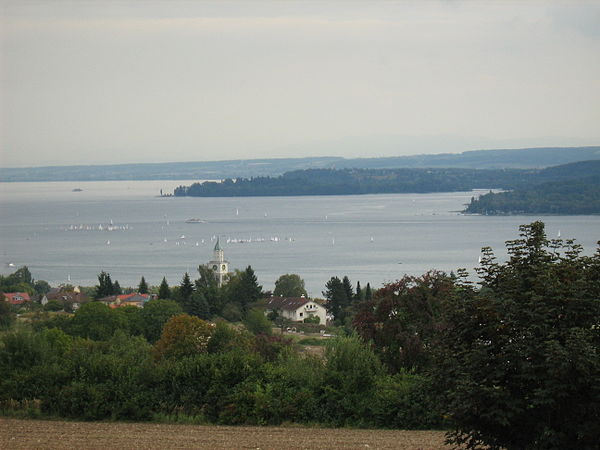 Überlingen with Lake Constance in the background