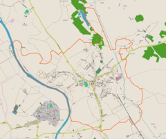 Mapa lokalizacyjna Żabna