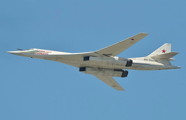 A Russian Air Force Tupolev Tu-160 strategic bomber