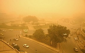 وقوع پدیده گرد و غبار در استان بوشهر