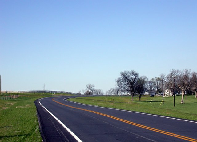 US 68 in Mercer County, Kentucky