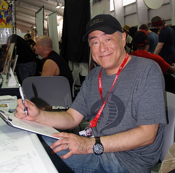 Hama sketching at the 2013 New York Comic Con