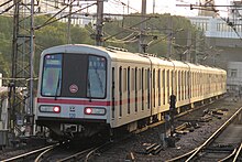 01A03 train at Xinzhuang (January 2018)