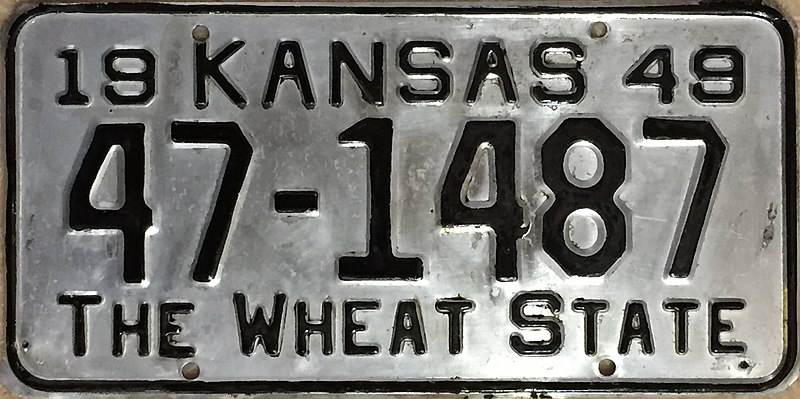 File:1949 Kansas license plate.jpg