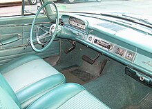 1962 Rambler Ambassador interior 1962 Rambler Ambassador 2-door sedan Kenosha green-i.jpg