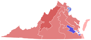 2014 United States Senate election in Virginia results map by CD.svg